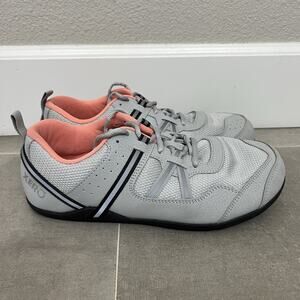 Xero Prio Womens 10.5 Gray Mesh Minimalist Barefoot Outdoor Sneaker Shoes